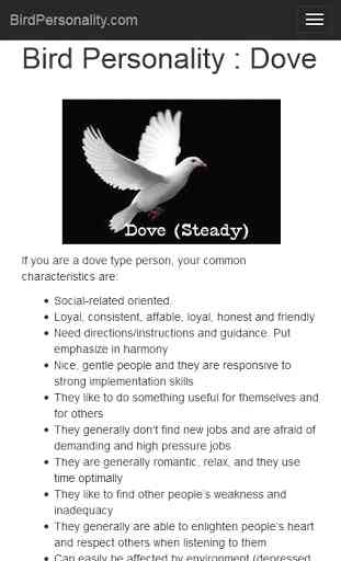 Bird Personality Test 3