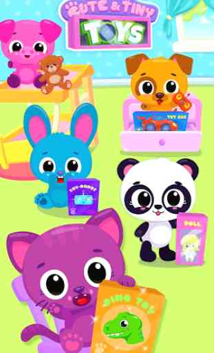 Cute & Tiny Toys - Doll, Dino, Car, Bear & Robot 2