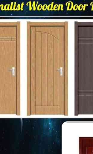 Design minimalista porta in legno 1