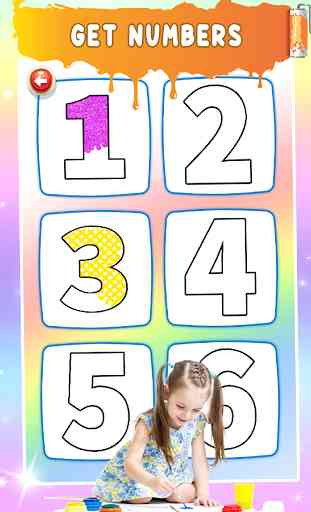 Glitter Number Coloring and Drawing Book For Kids 2