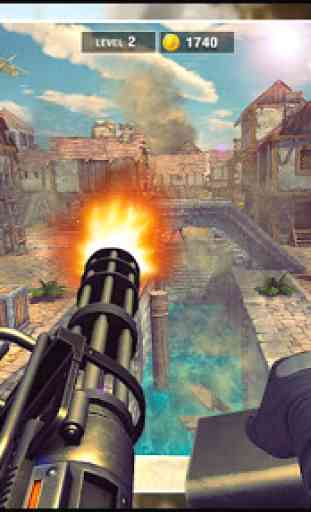 Gunner Battlefield: Fire Free Guns Game Simulator 3