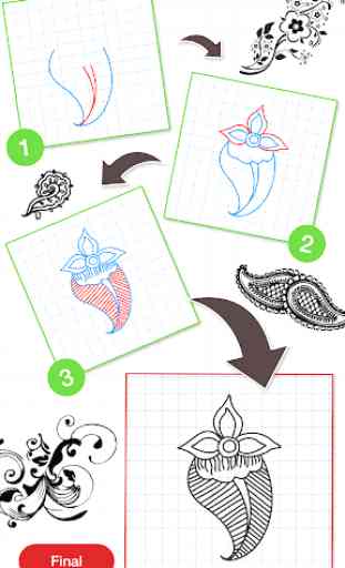 How To Draw Mehndi Designs 2