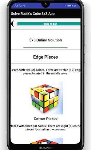 How to Solve Rubik's cube 3x3 App 2