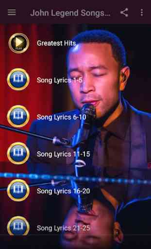 John Legend Songs & Lyrics 1