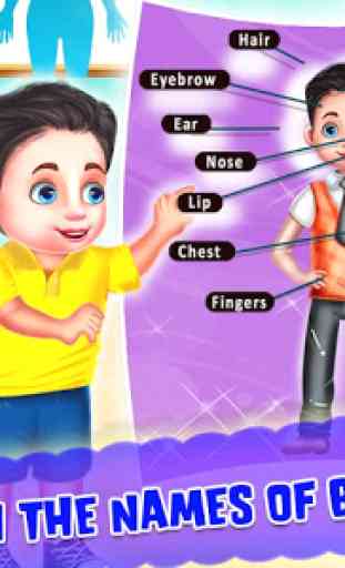 Kids Learning Human Bodyparts Game 2