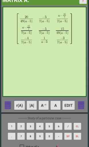 LINEAR ALGEBRA PLUS CALCULATOR (matrix, equations) 3