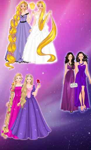 Long Golden Hair Princess Dress up game 1