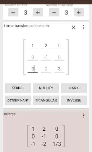 Matrix Calculator - Linear Algebra 3