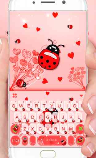 Nuovo tema Sweet Ladybird per Tastiera 2