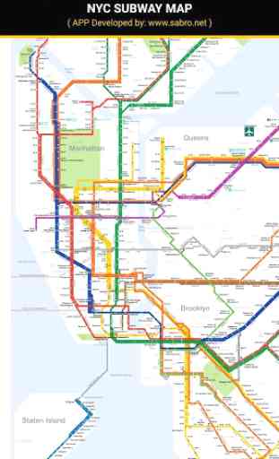 NYC Subway Map MTA New York City Metro Offline 2