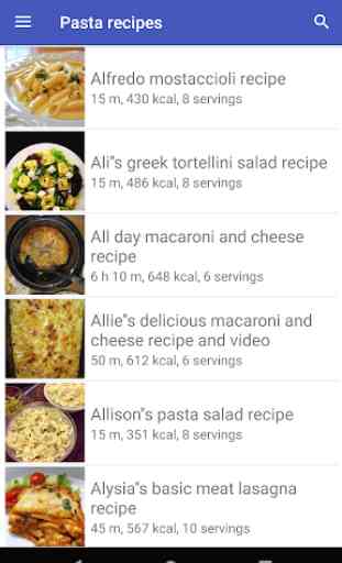 Pasta recipes for free app offline with photo 1