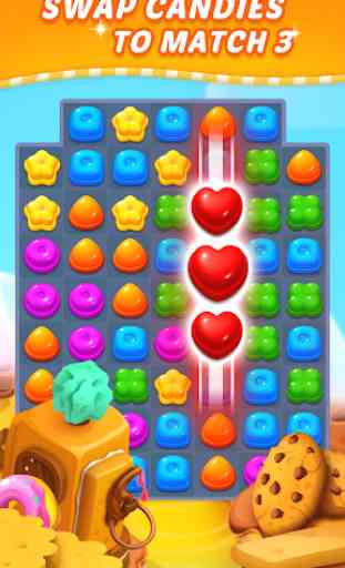 Sweet Candy Puzzle: Crush & Pop Free Match 3 Game 1