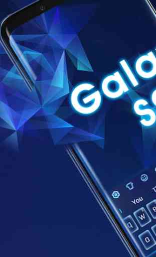 Tastiera blu per Galaxy S9 1