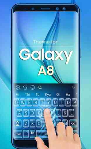Tastiera per Galaxy A8 Blu 1