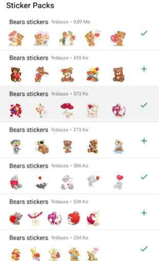 Teddy Bear stickers - WAStickerApps 1