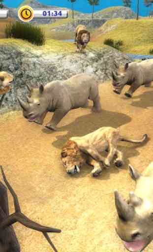 The Lion Simulator - Animal Family Simulator Game 3