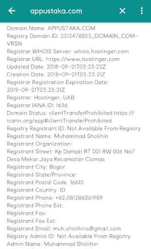 WhoIs Lookup 1