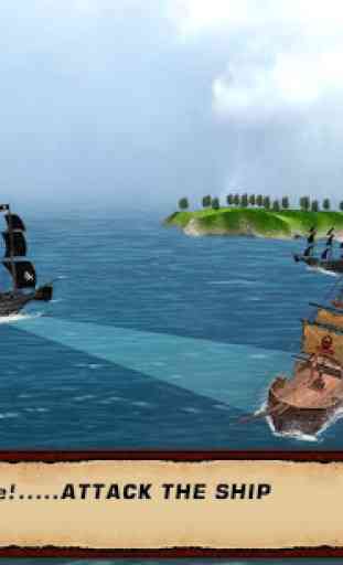 battaglia navi pirata dei Caraibi 3D guerra navale 2