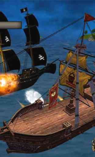 battaglia navi pirata dei Caraibi 3D guerra navale 4
