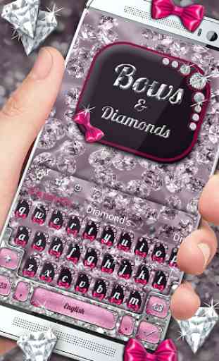 Bows & Diamonds Premium Keyboard Theme 2