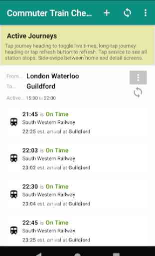 Commuter Train Check - Live Train Times UK 2