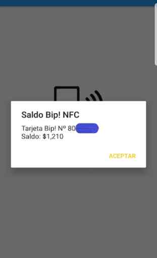 Consulta Bip! NFC 4