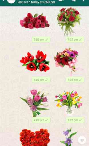 Flowers GIF : Flower Stickers For Whatsapp 4