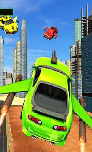 Futuristic Flying Car Shooting: Real Auto Combat 3