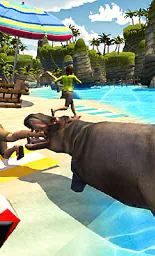 Hungry Hippo City Attack Revenge 3D 2