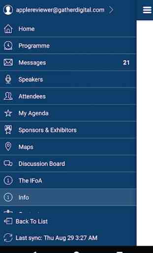 IFoA Conference App 2
