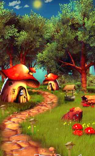 Mushroom Forest 3D Live Wallpaper 1