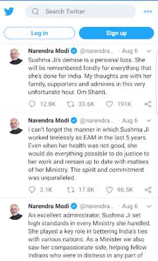Narendra Modi Tweets 2