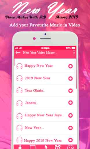 New Year Photo Video Maker with HD Music 2019 4