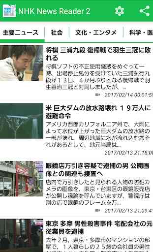 NHK News Reader with Furigana and Dictionary 2