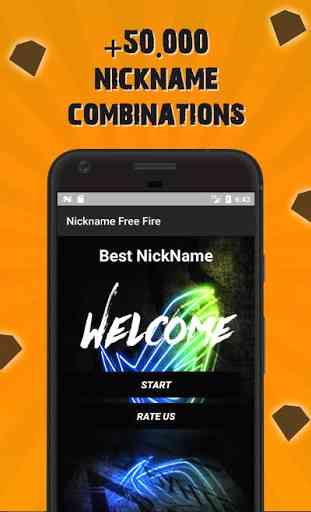 Nickname Generator Fire Free: Name Creator (Nicks) 1