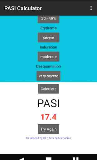 PASI Calculator - Psoriasis Area Severity Index 1
