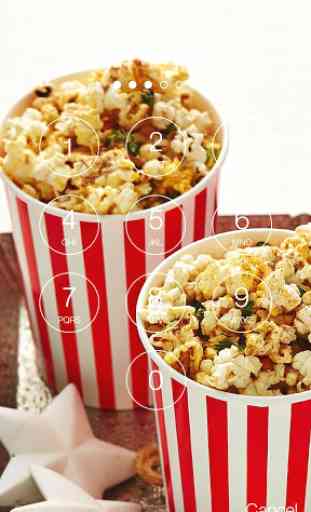 Popcorn Food Screen Lock 2