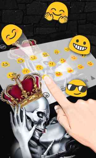 Queen Skull Keyboard Theme 2
