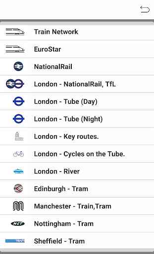 RailMap UK Rail Map UK London Tube RailNote 1