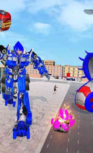 US Police Cobra Transform Robot Games 2