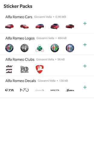 Alfa Romeo Stickers per WhatsApp 1