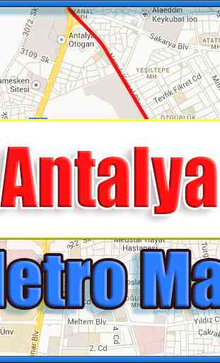 Antalya Turkey Metro Map Offline 1
