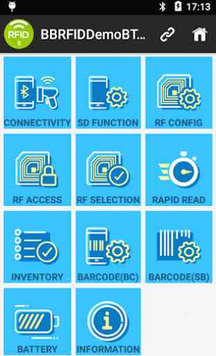 Bluebird RFID Demo App for RFR900(BT, Barcode) 1