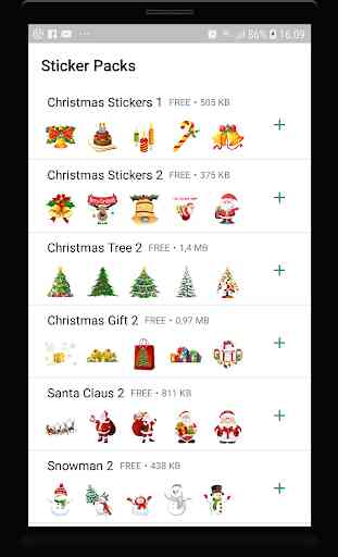 Christmas Sticker for Whatsapp Sticker Pack 2