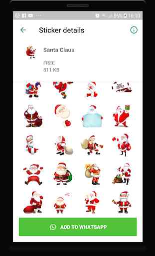 Christmas Sticker for Whatsapp Sticker Pack 3
