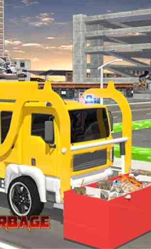 City Garbage Truck Flying Robot-Trash Truck Robot 1