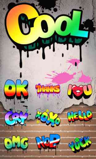 Cool Sticker With Graffiti Style 2