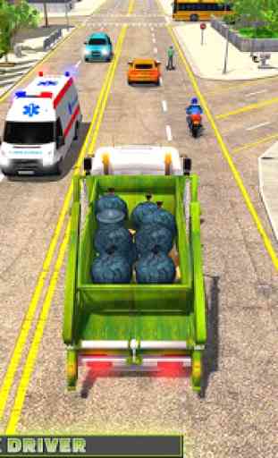 Garbage Truck City Trash Driving Simulator Game 3D 3