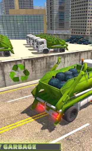 Garbage Truck City Trash Driving Simulator Game 3D 4