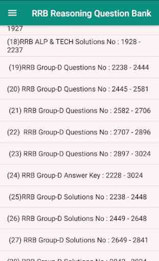 RRB NTPC, Group-D Reasoning Question Bank 2